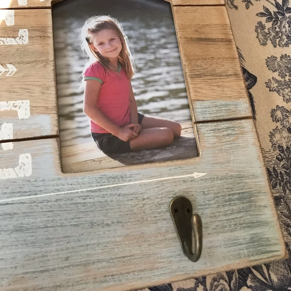 Prinz Wooden Photo Frame with Hooks and Message Heaven is a Little Closer…Lake